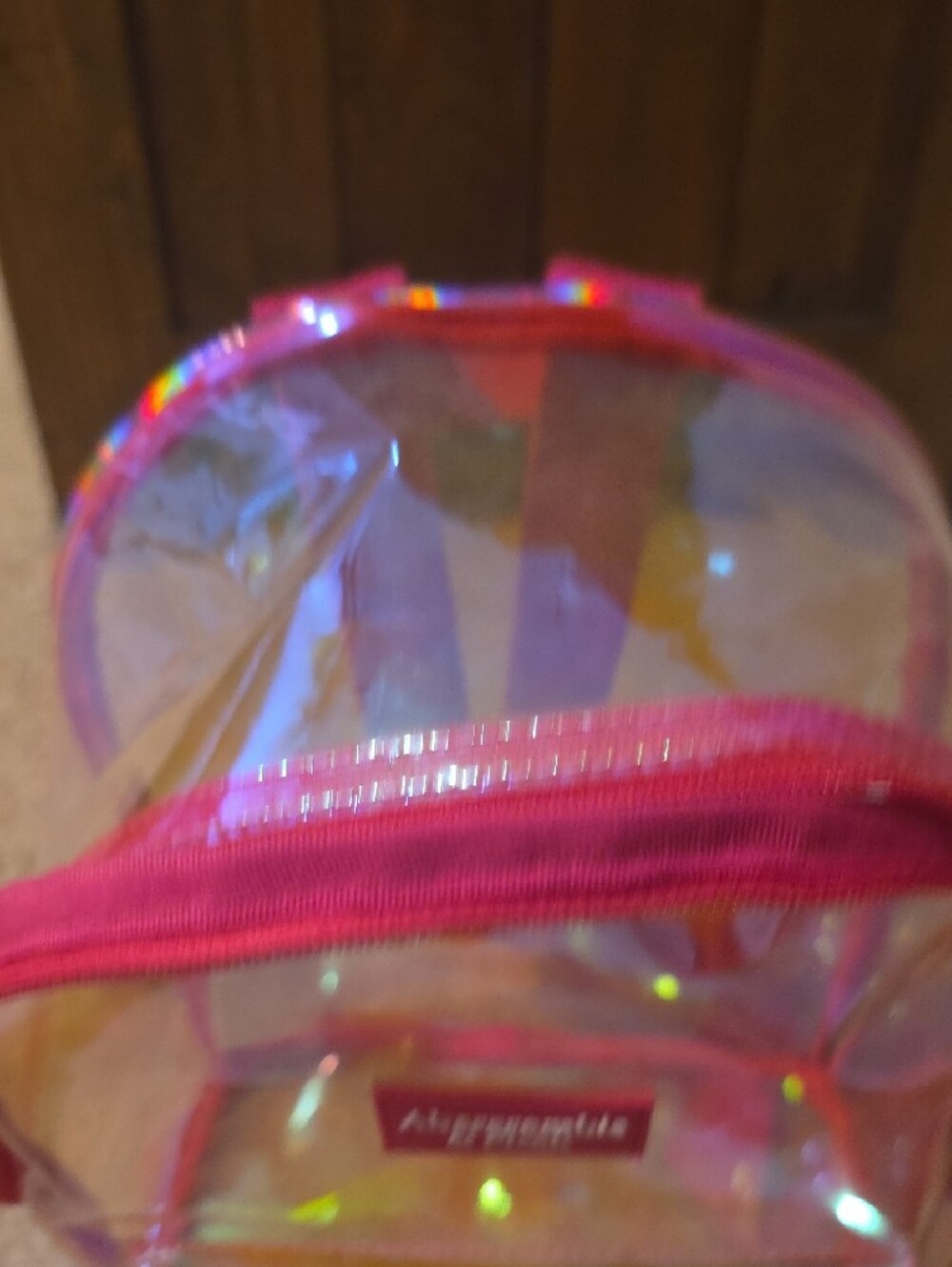 A&F Iridescent Clear Mini Backpack - Picture 4 of 9